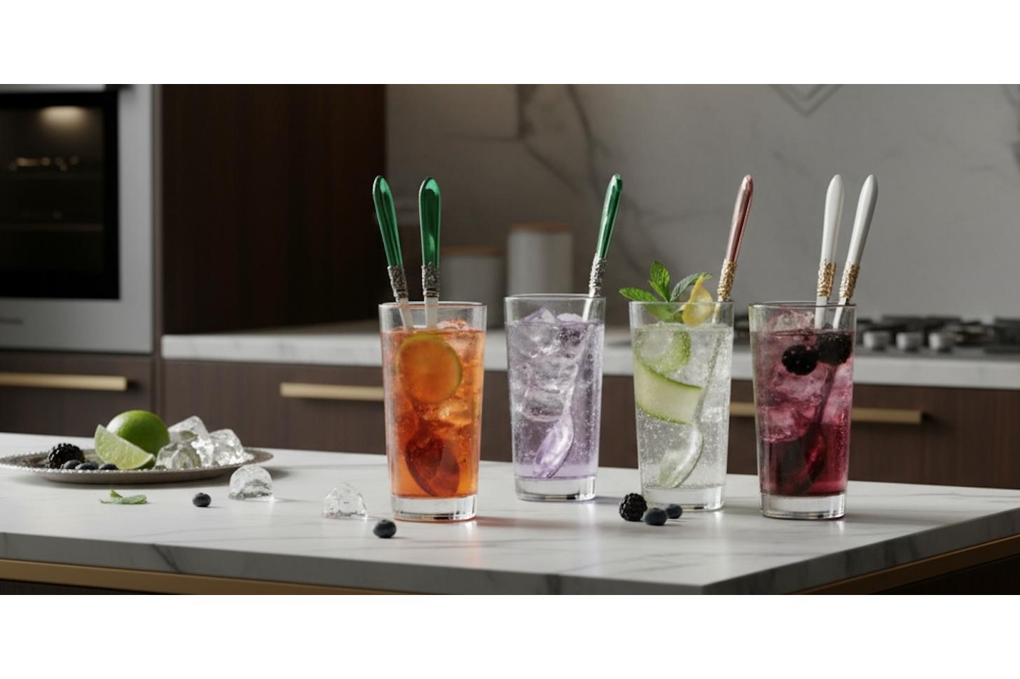 Casa Bugatti USA – Long Ice Tea Spoons – Italian Design