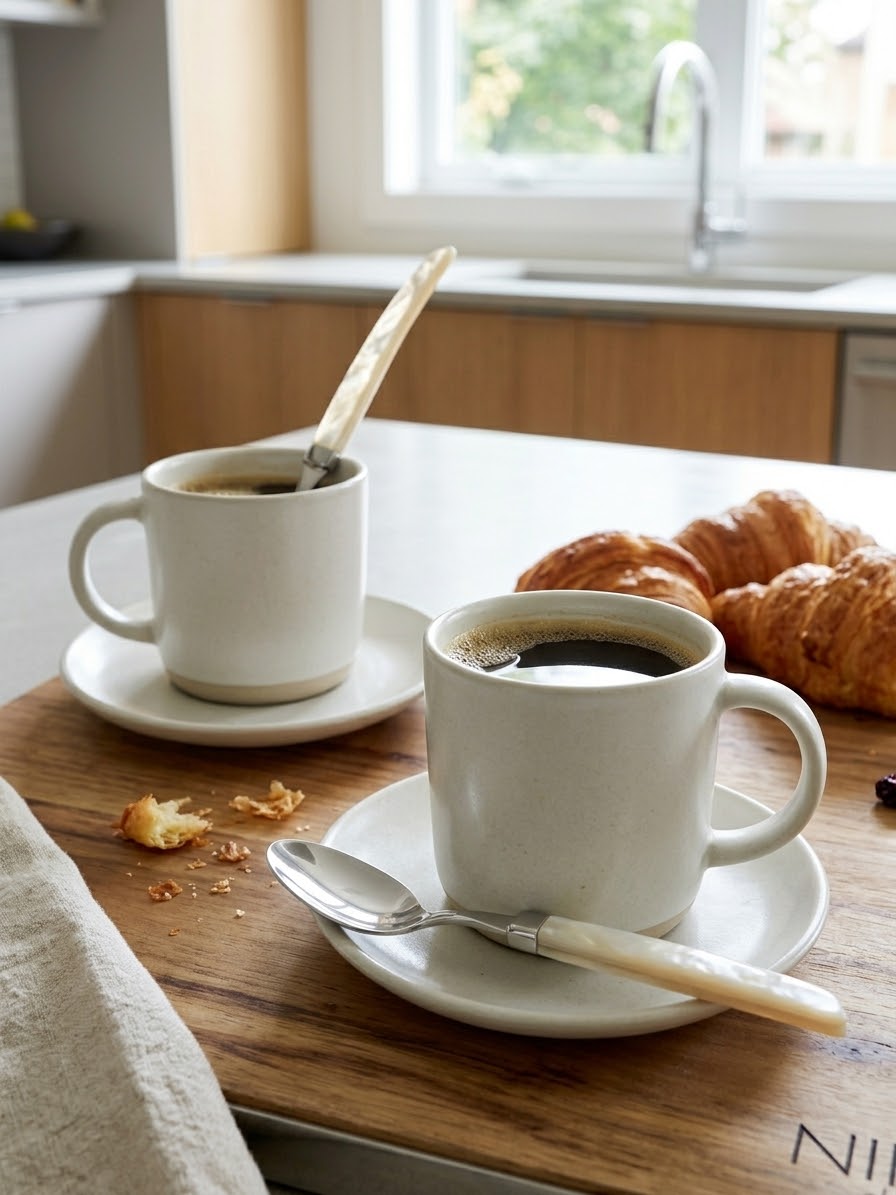 Nike 6 Piece Coffee Spoon Set - Ivory