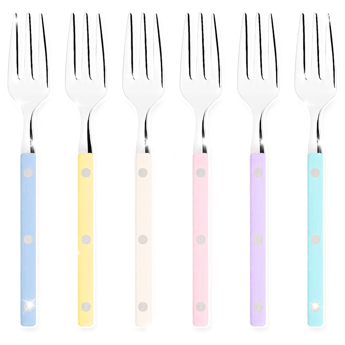 Allegra Cocktail / Cake Fork Set Pastel