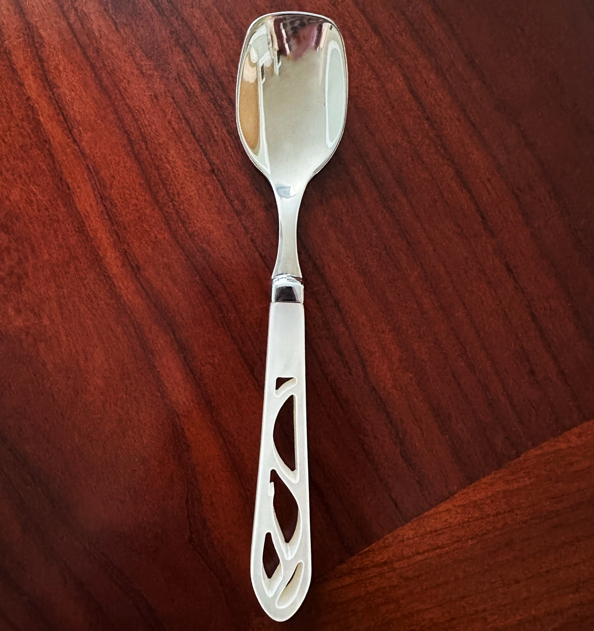 Vanita 6 Piece Ice Cream Spoon Set - Ivory