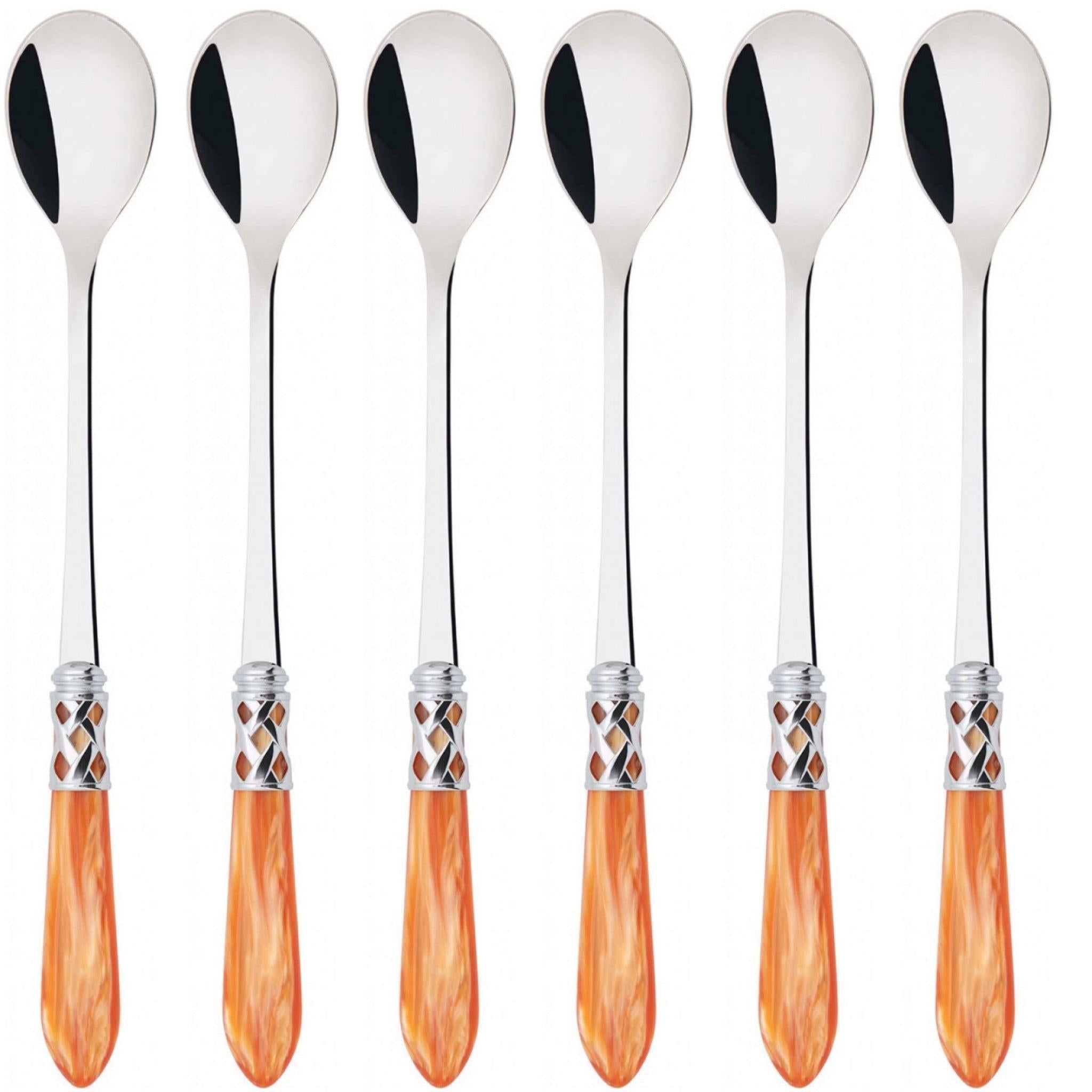 Aladdin Brilliant Ice Tea / Cocktail Spoon Set - Tangerine
