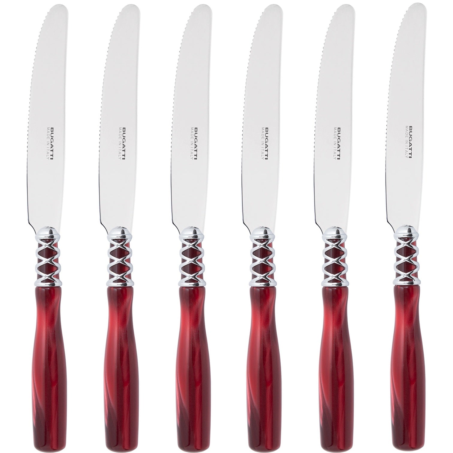 Arianna Brilliant Fruit Knife Set 17,5 cm (6.89 inch) - Burgundy
