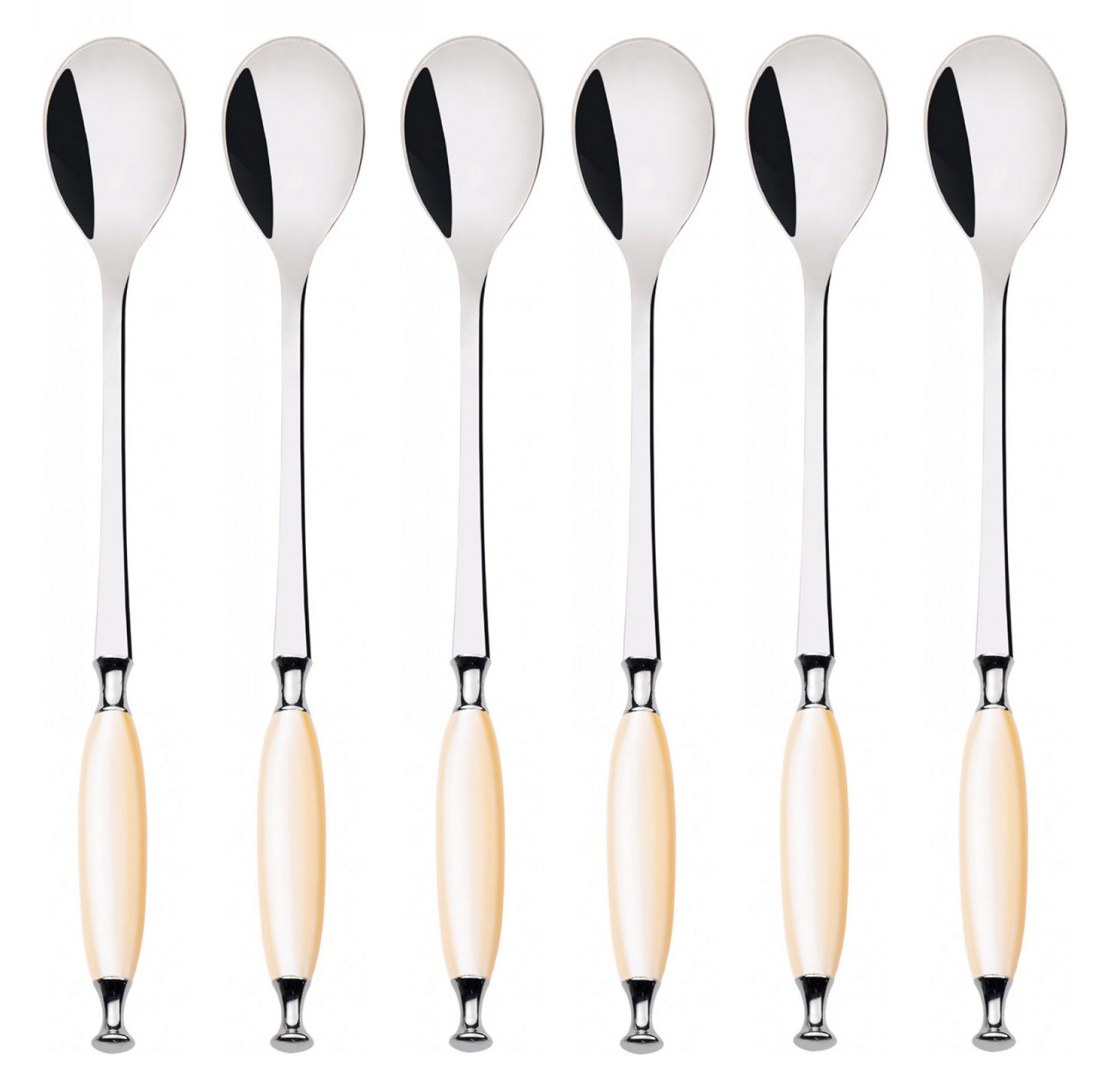 Country Ice Tea / Cocktail Spoon Set - Ivory