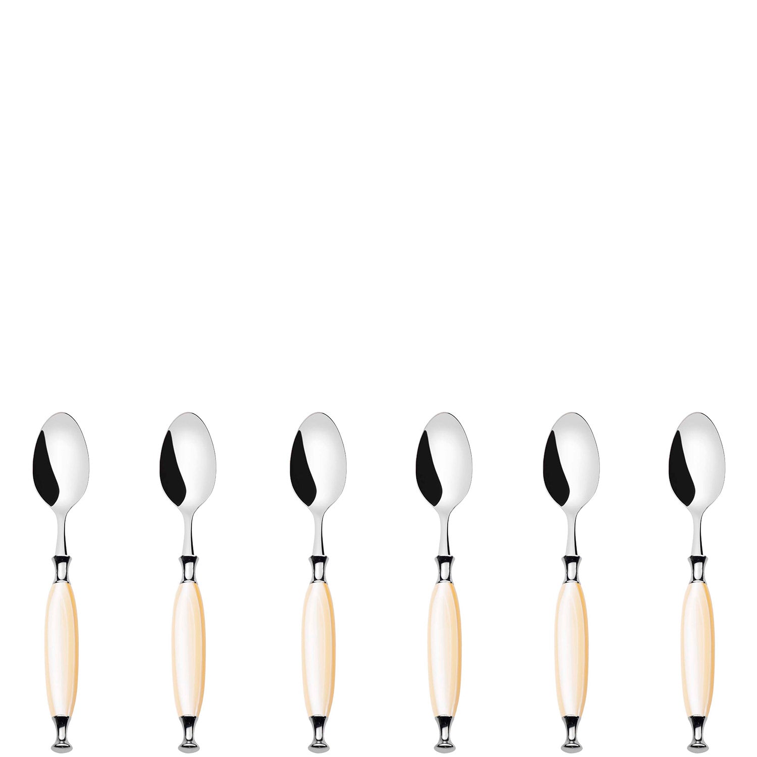 Country Moka 6 Piece Moka Spoon Set in gift box Ivory