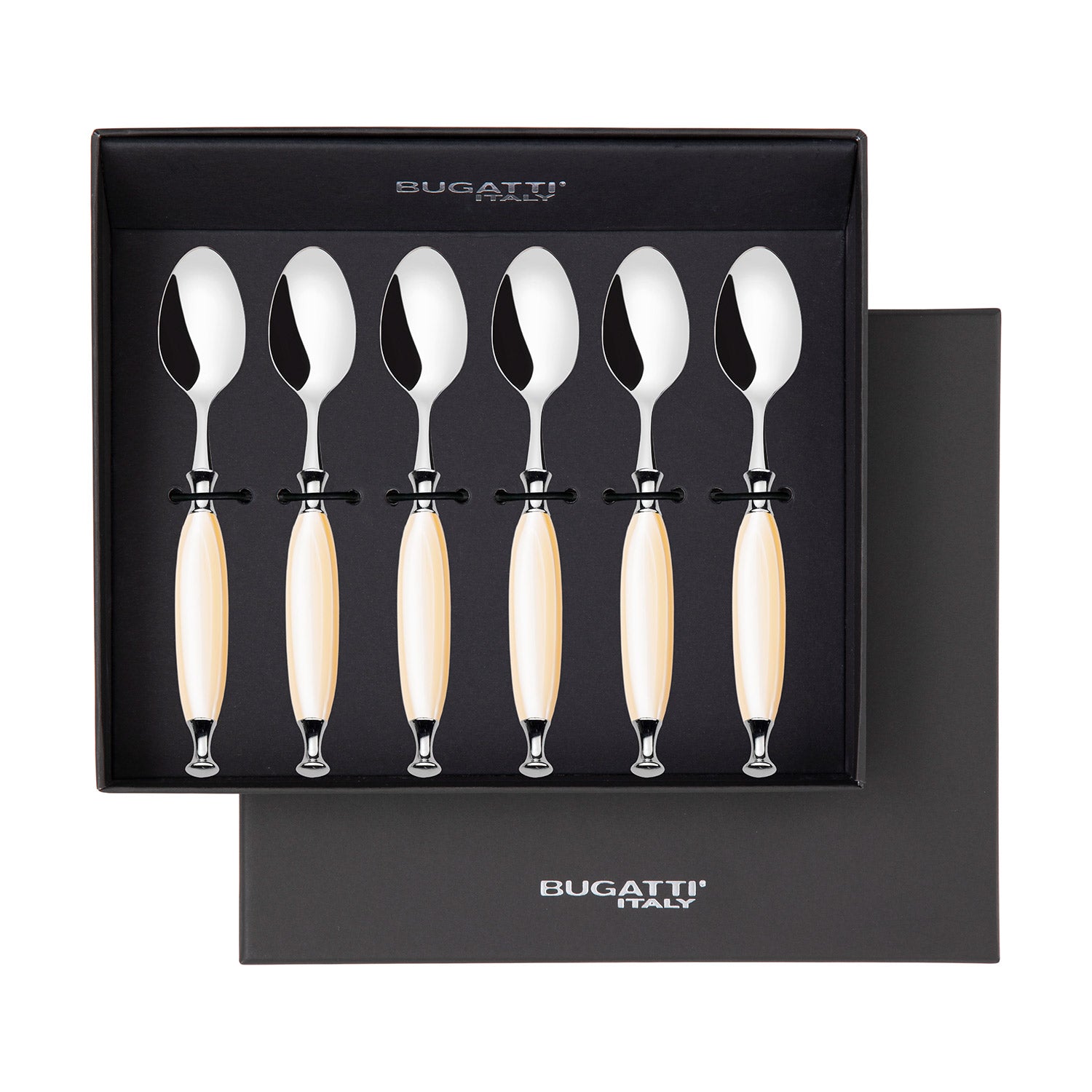 Country Moka 6 Piece Moka Spoon Set in gift box Ivory