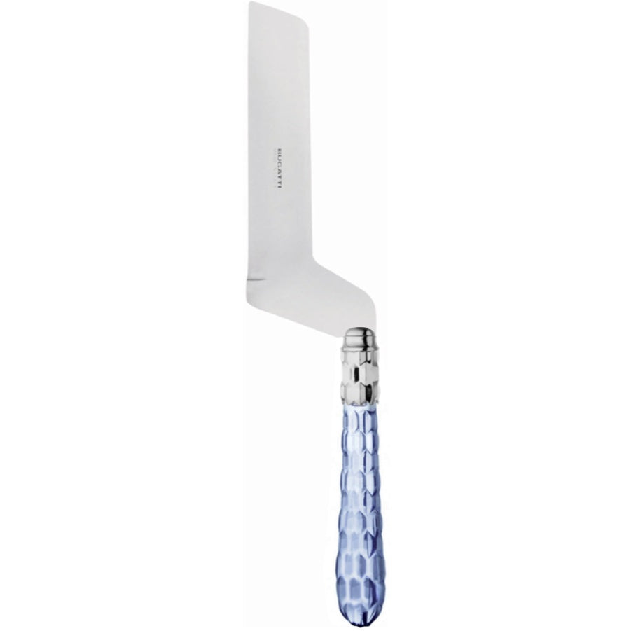 Cristallo Brilliant Soft Cheese Offset Knife - Blue Clear