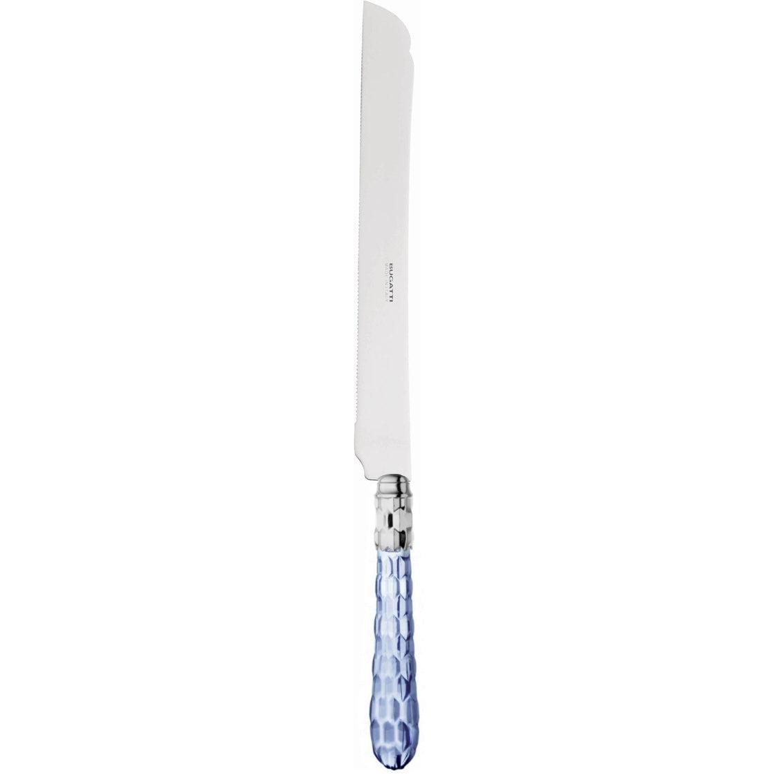 Cristallo Brilliant Long Cake Knife 32 cm (12.60 inch) - Blue Clear