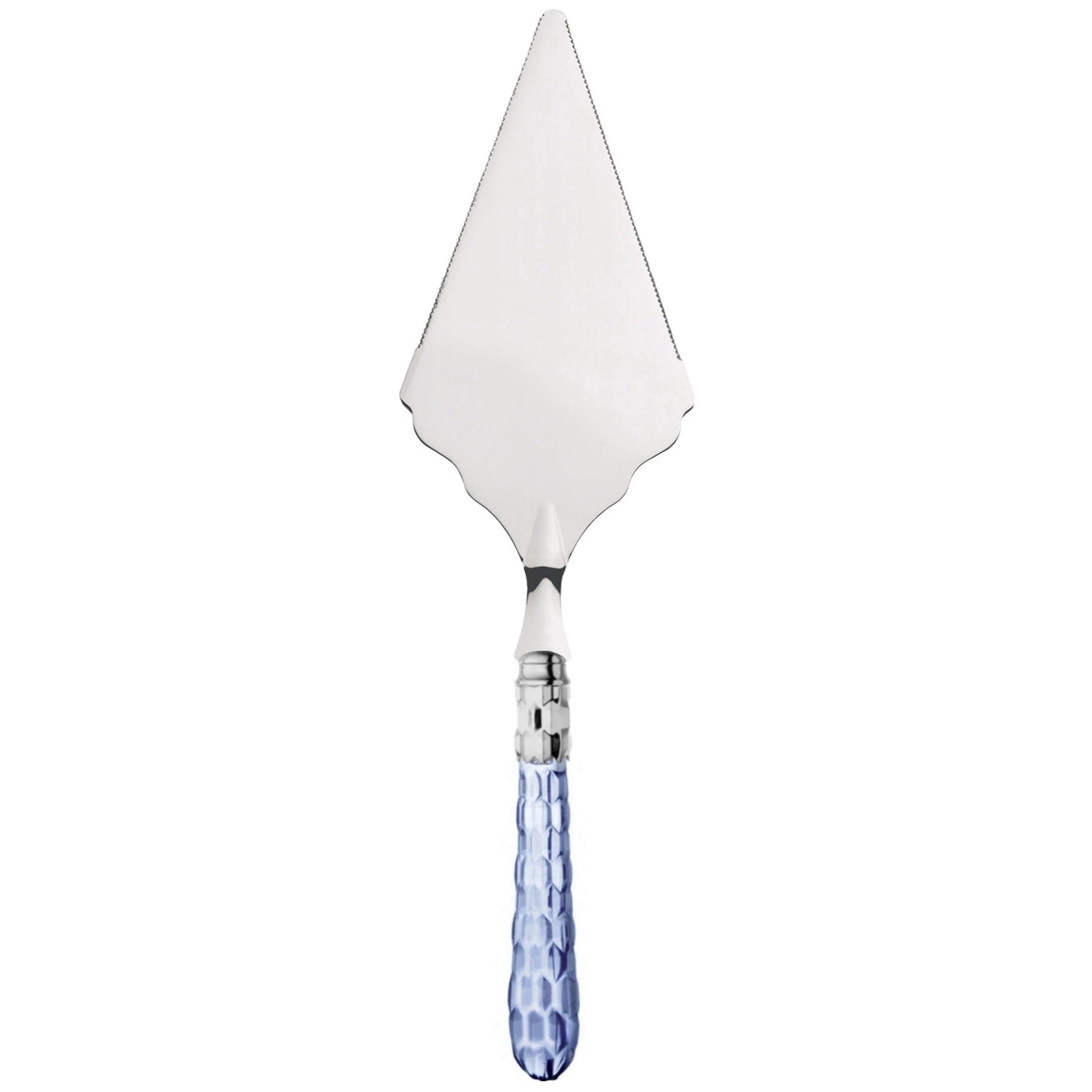 Cristallo Brilliant Large Cake Server serrated - Blue Clear
