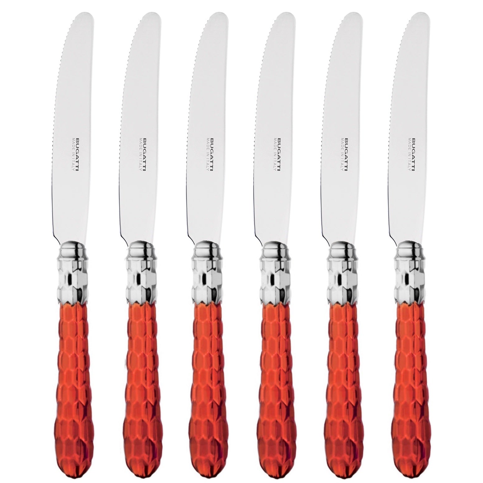 Cristallo Brilliant Fruit Knife Set 17,5 cm (6.89 inch) - Red Clear