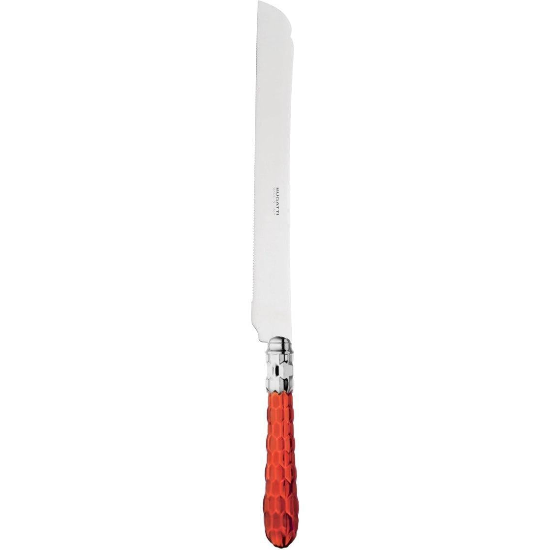Cristallo Brilliant Long Cake Knife 32 cm (12.60 inch) - Red Clear-Casa Bugatti USA