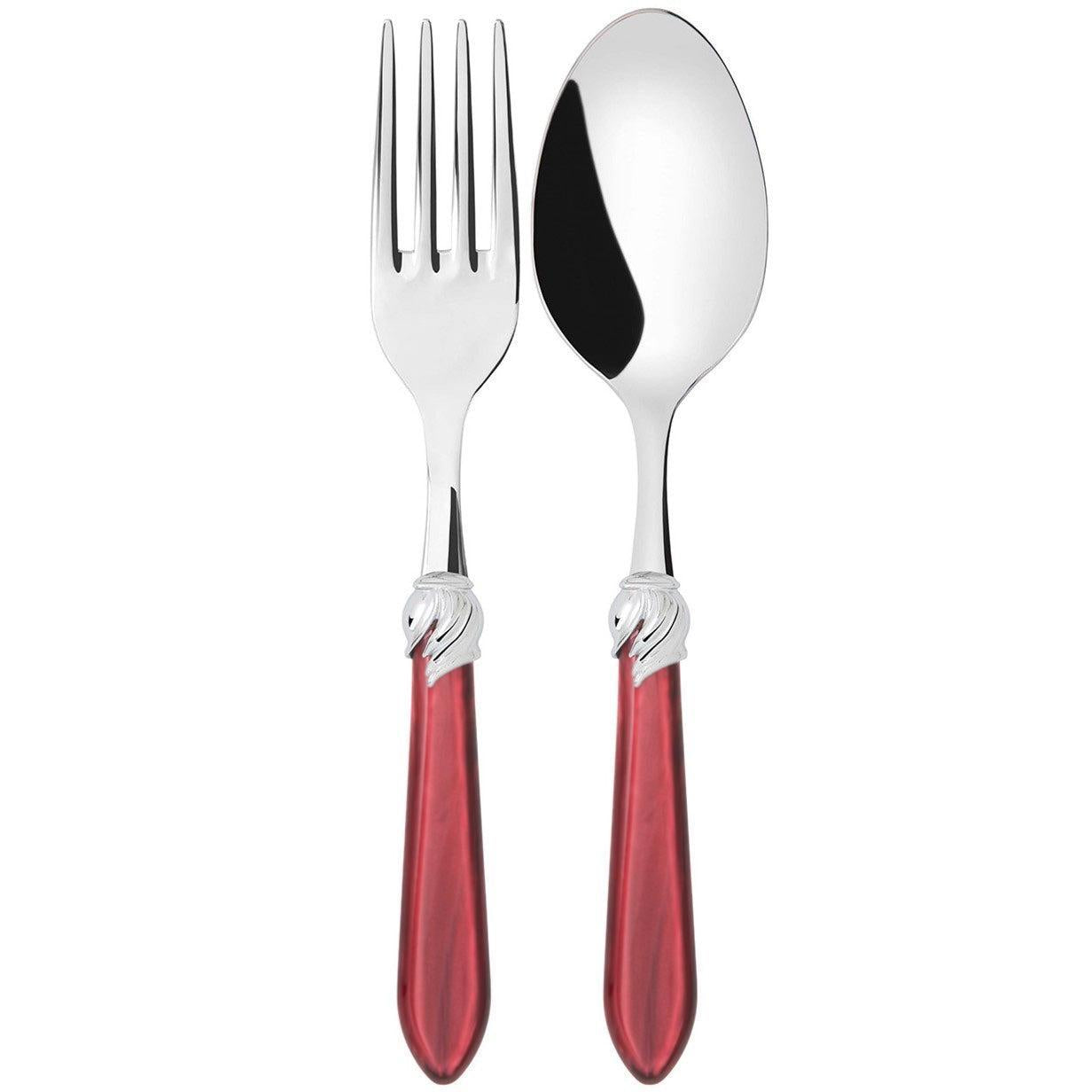 Falabella Brilliant 2 Piece Serving Set - Burgundy