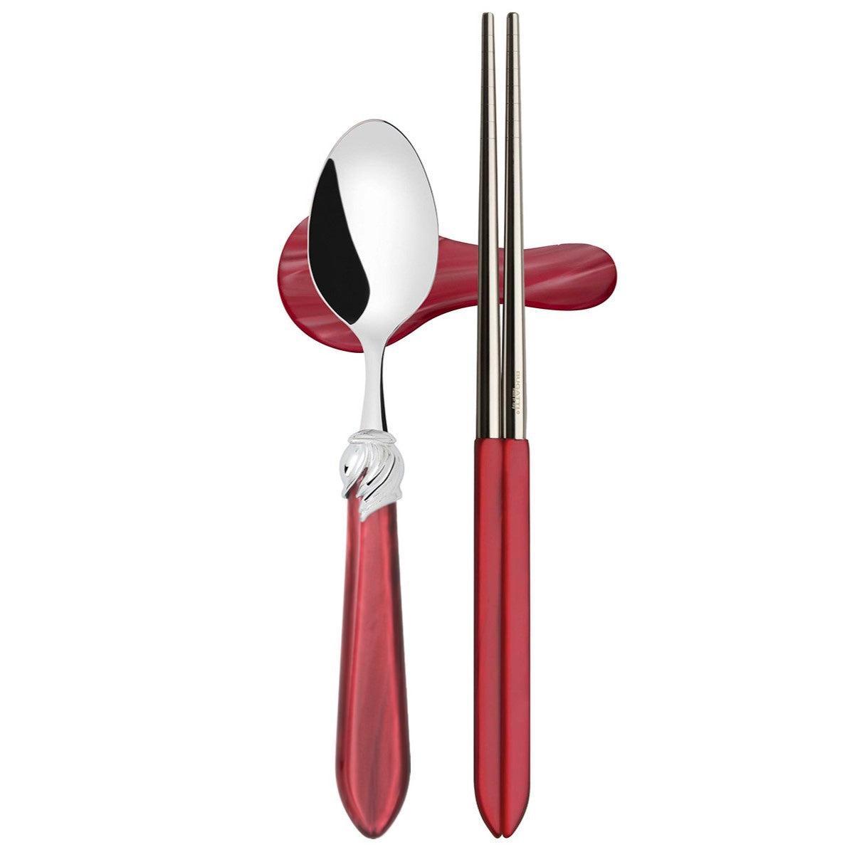 Falabella Brilliant Chopsticks set for 2 - Burgundy