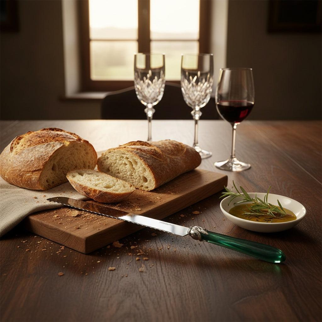 Falabella Brilliant Bread Knife - Emerald Green-Casa Bugatti USA