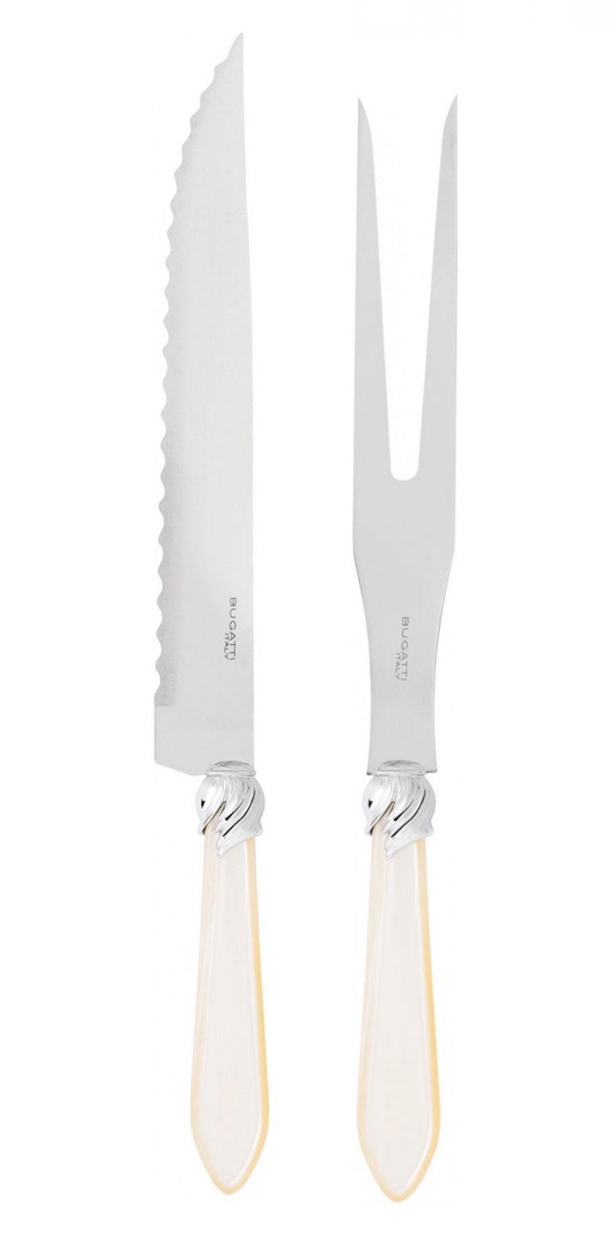 Falabella Brilliant Roast Carving Set - Ivory