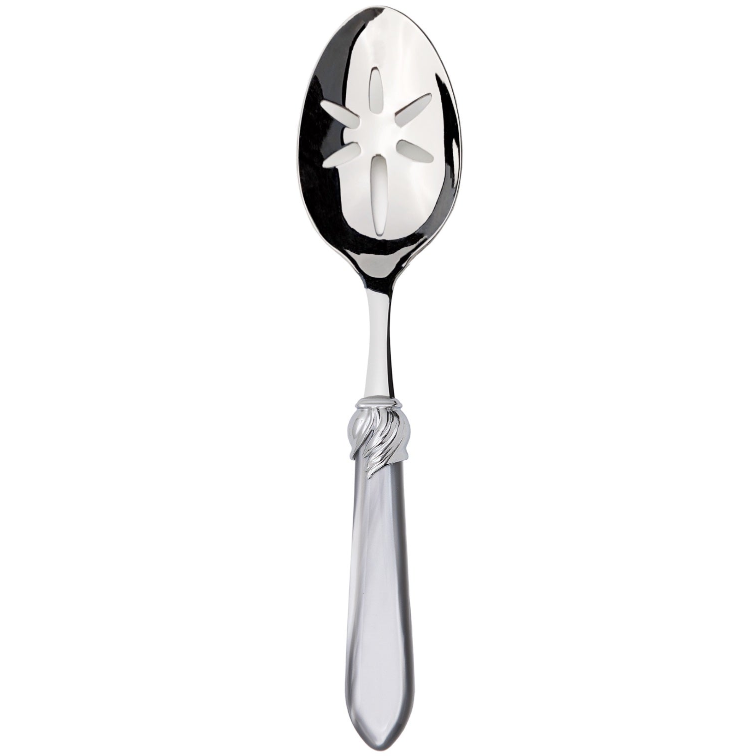 Falabella Brilliant Slotted Serving Spoon - Gray