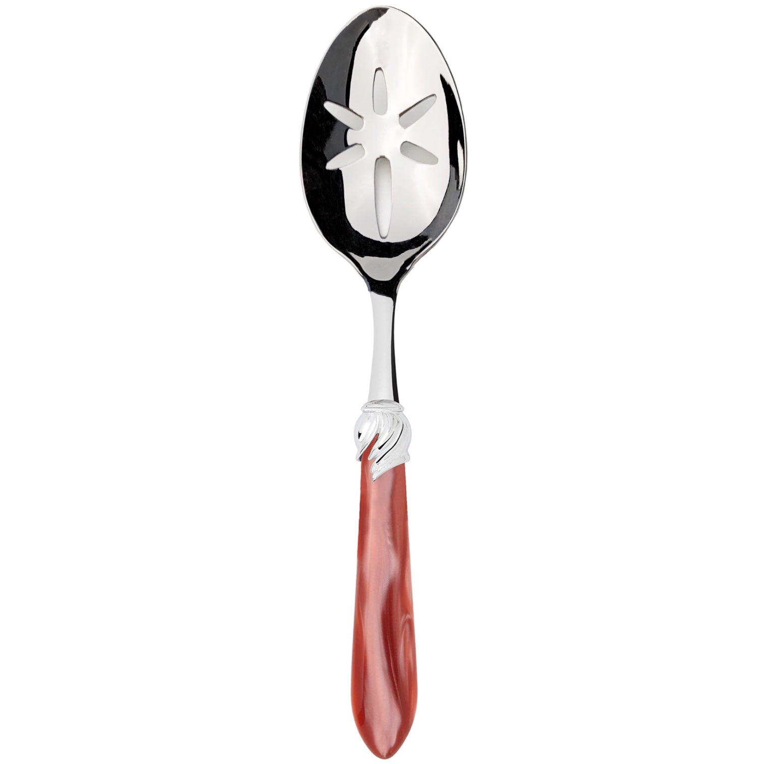Falabella Brilliant Slotted Serving Spoon - Rust