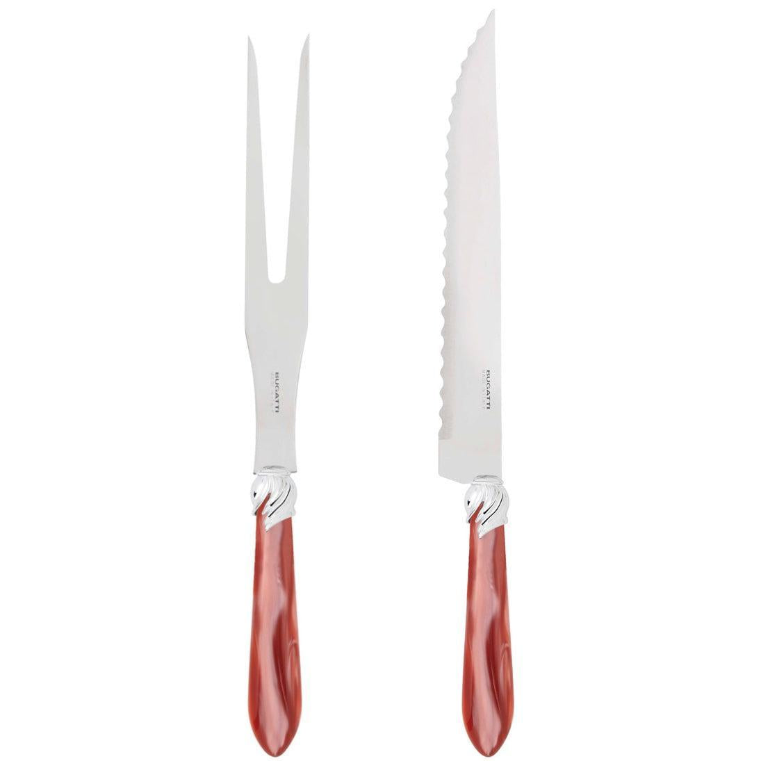 Falabella Brilliant Roast Carving Set - Rust