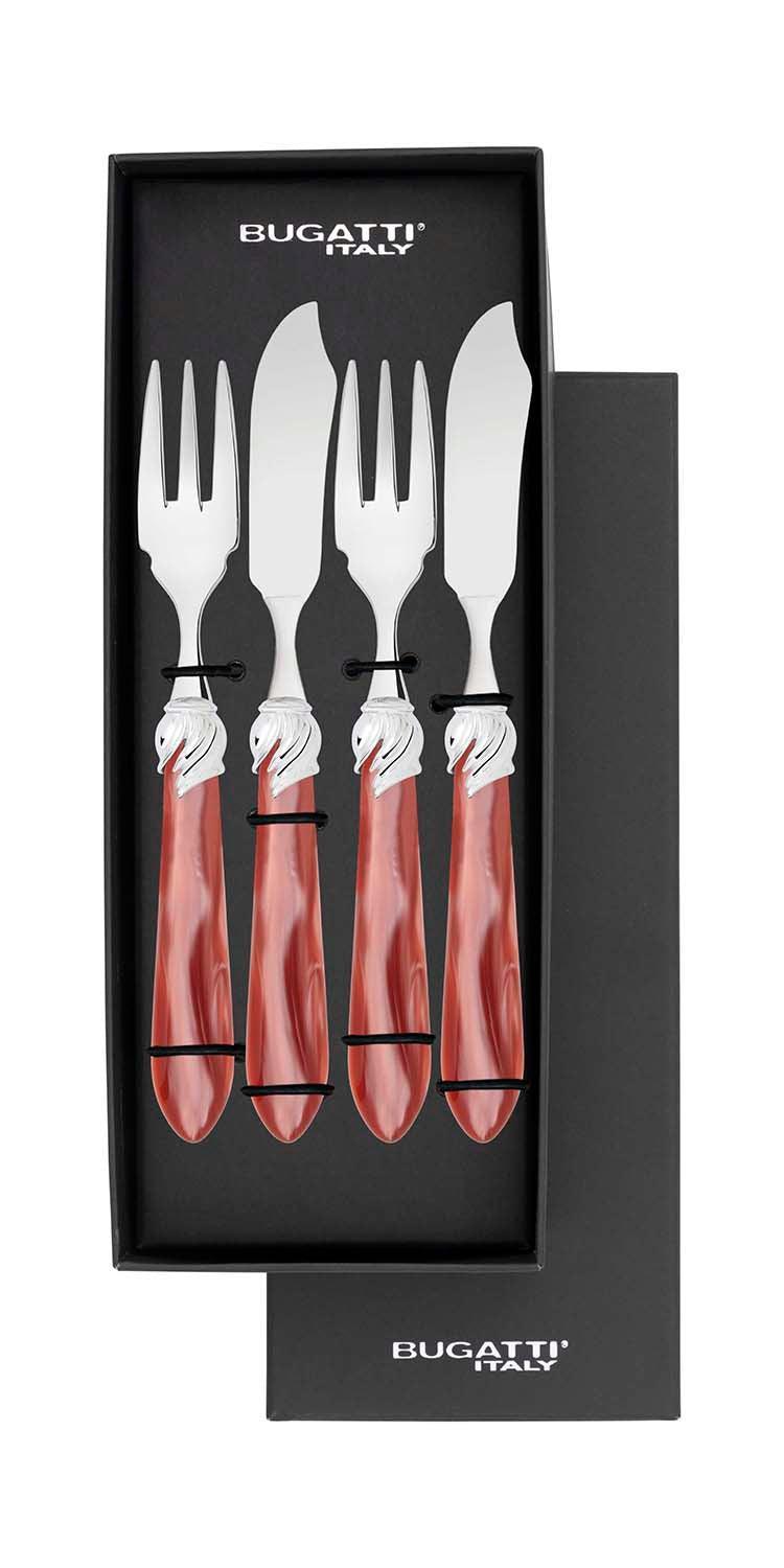 Falabella Brilliant 12 Piece Fish Set - Rust
