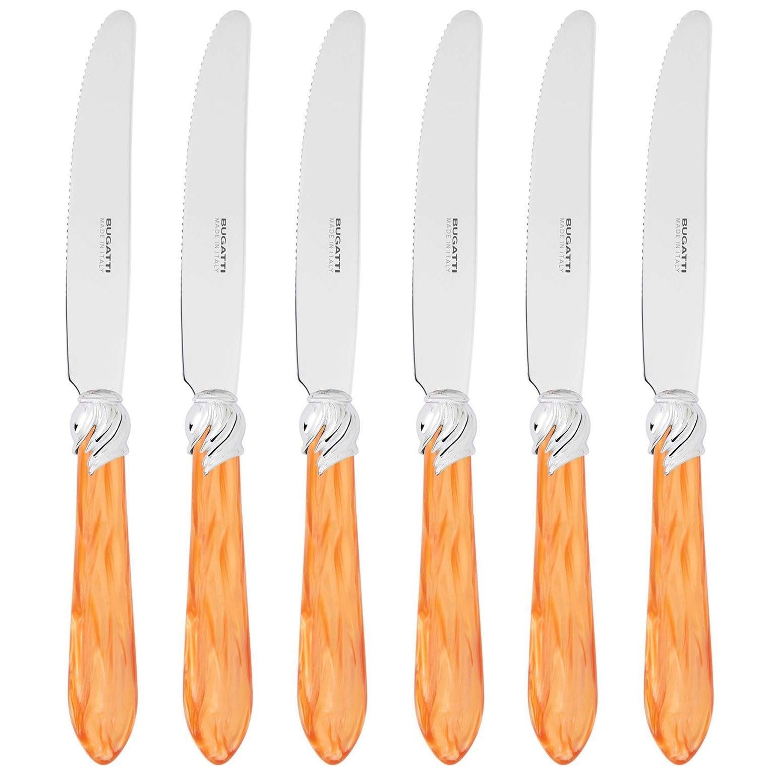 Falabella Brilliant Fruit Knife Set 17,5 cm (6.89 inch) - tangerine-Casa Bugatti USA