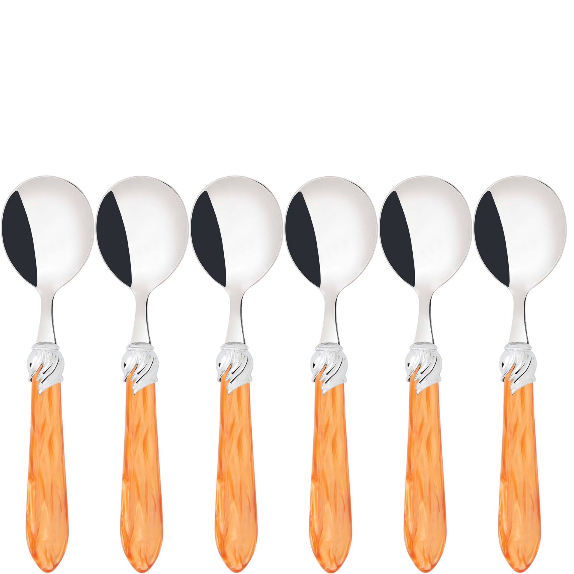 Falabella Brilliant Soup Spoons Set - Tangerine