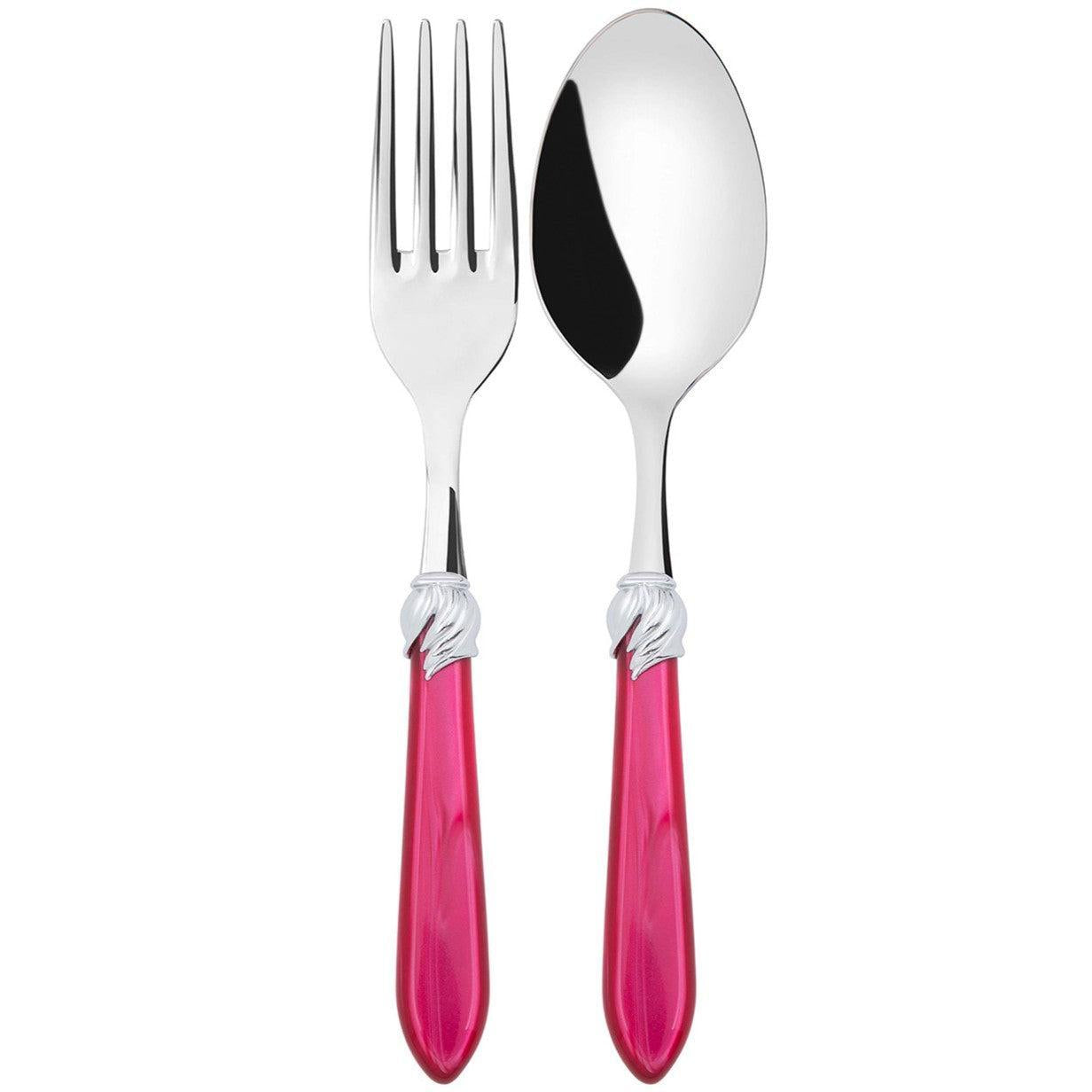 Falabella Brilliant 2 Piece Serving Set - raspberry-Casa Bugatti USA