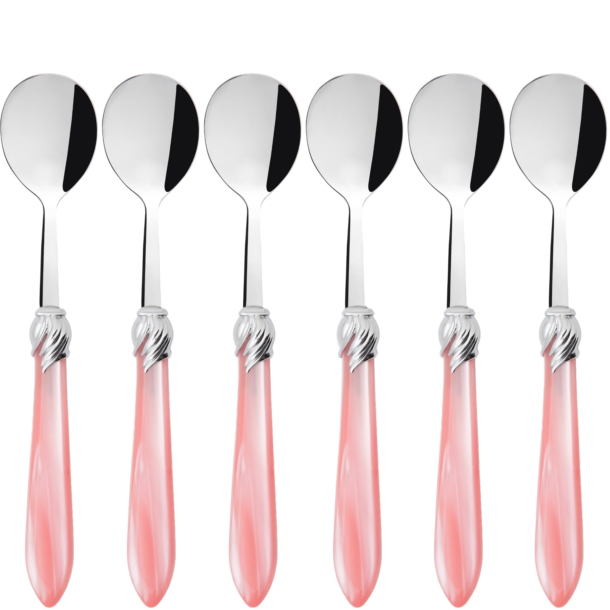 Falabella Brilliant Asian Rice Spoons Set - Pink
