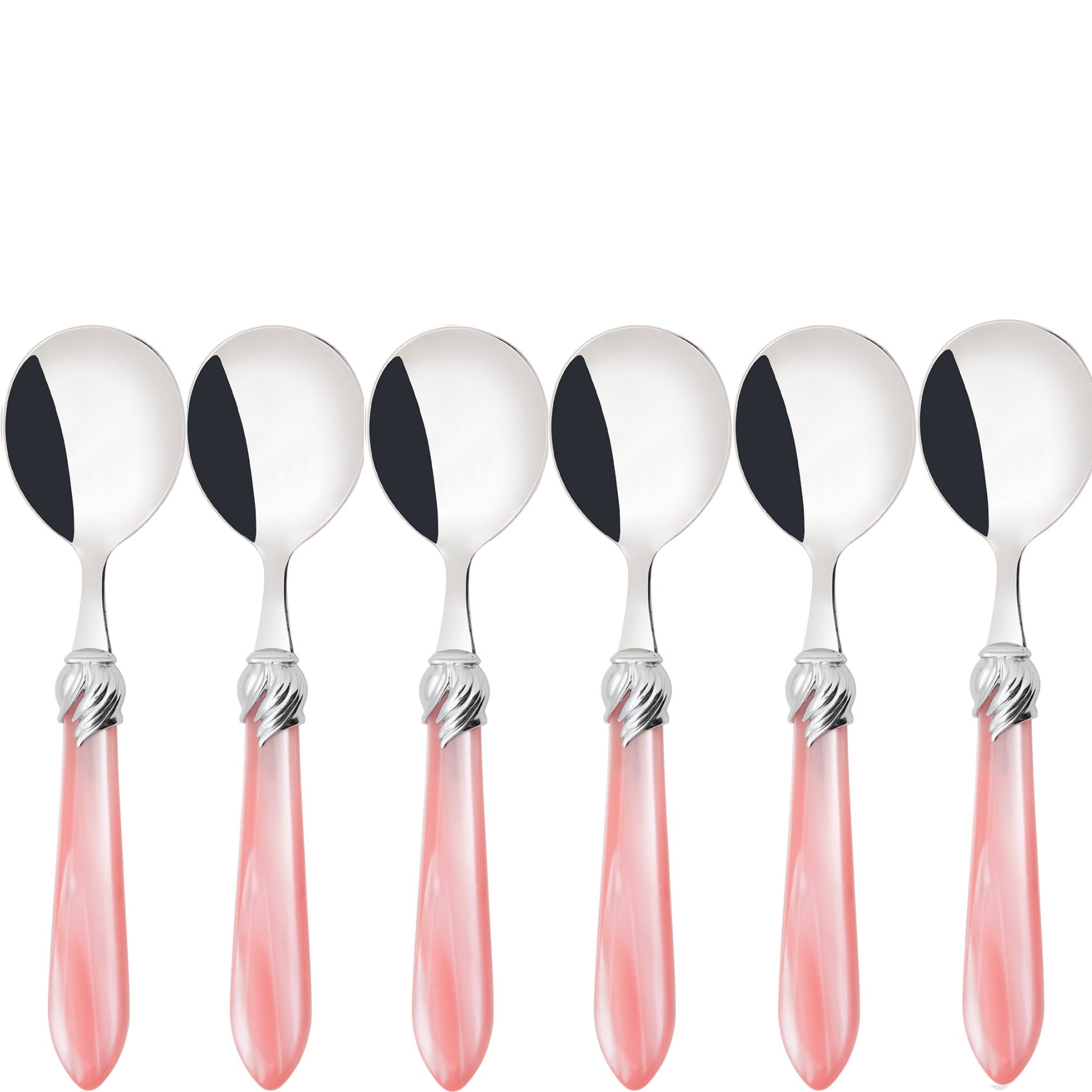 Falabella Brilliant Soup Spoons Set - Pink