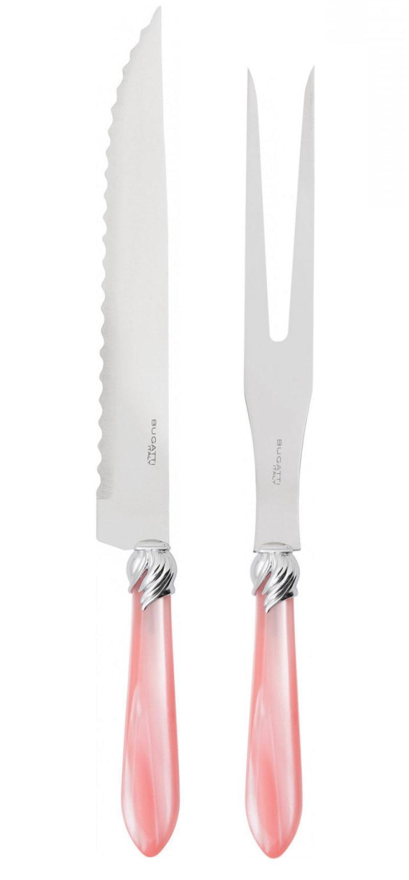 Falabella Brilliant Roast Carving Set - Pink