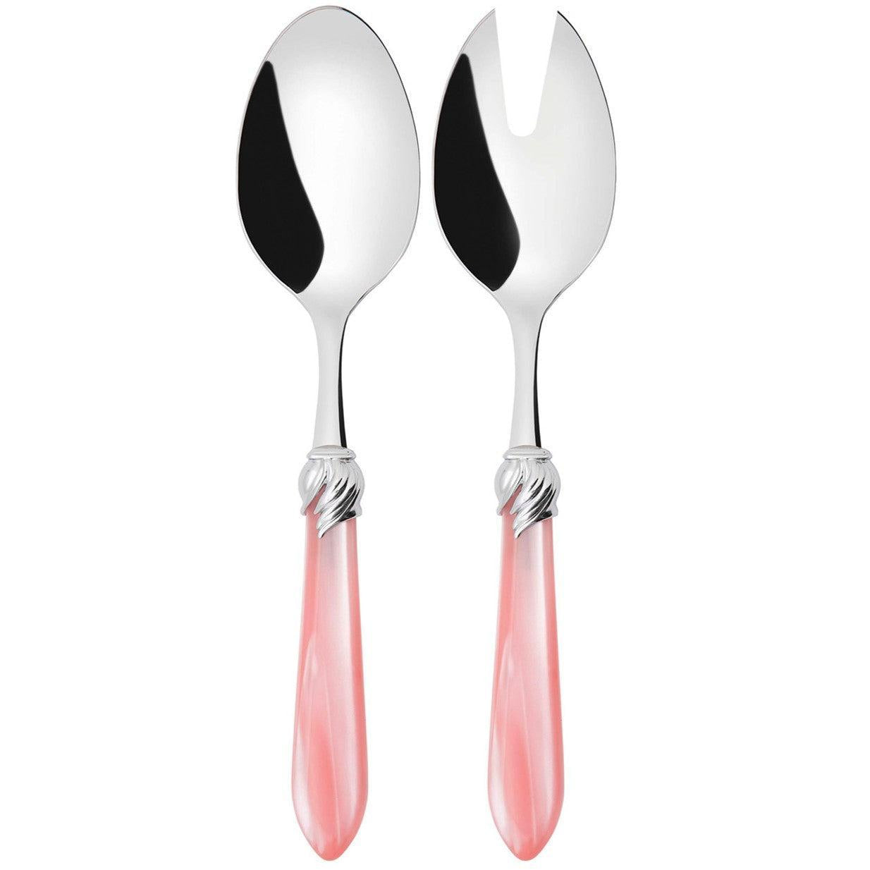 Falabella Brilliant 2 Piece Salad Servers - Pink