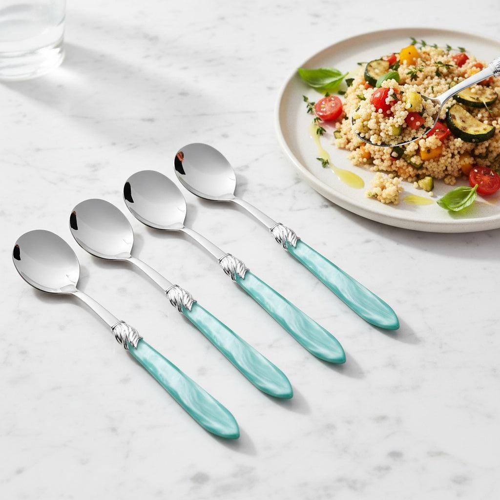 Falabella Brilliant Asian Rice Spoons Set - Aqua-Casa Bugatti USA