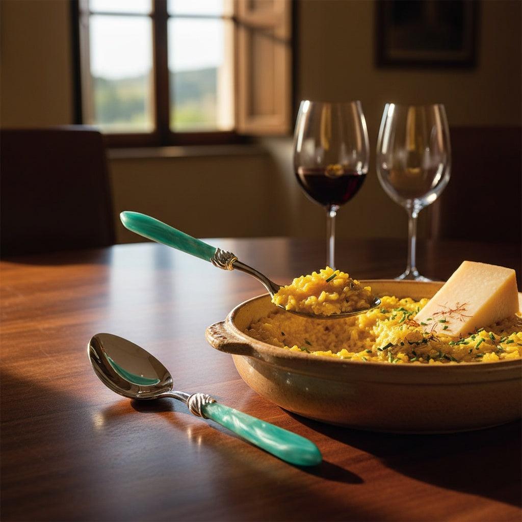 Falabella Brilliant Serving Spoon - Aqua