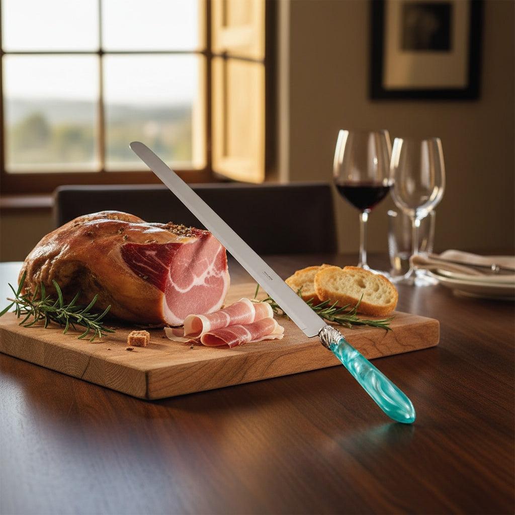 Falabella Brilliant Ham Knife 40 cm (15.75 inch) - Aqua-Casa Bugatti USA