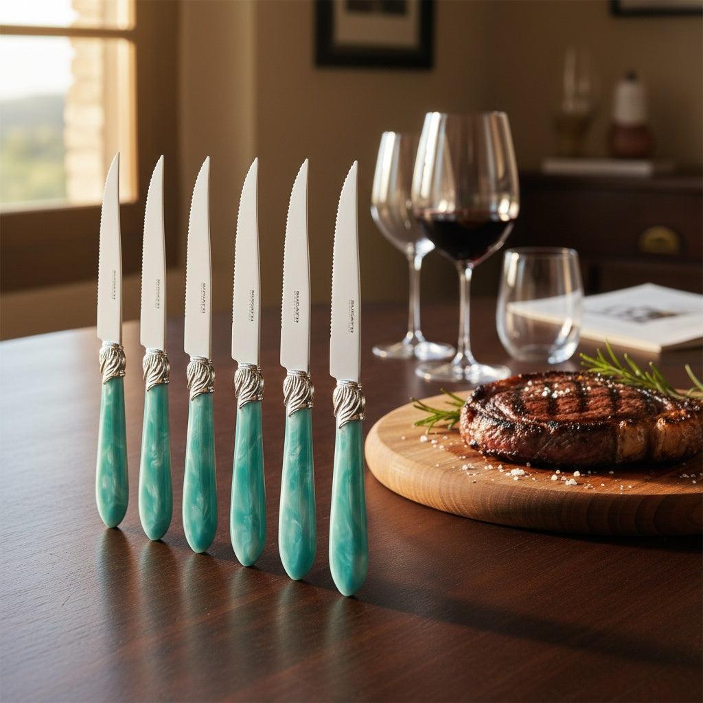 Falabella Brilliant 6 Piece Steak knife Set - Aqua-Casa Bugatti USA