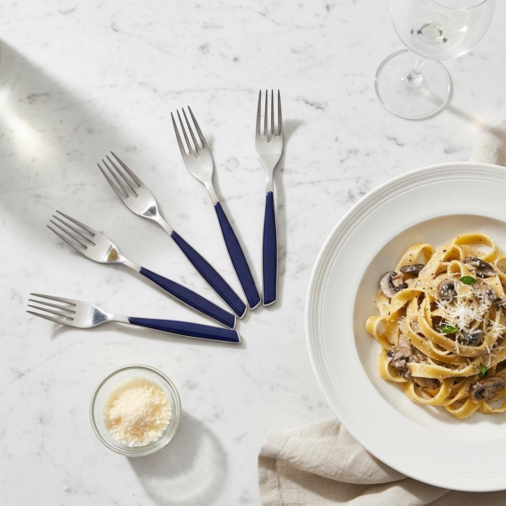Glamour Table Forks Set navy blue