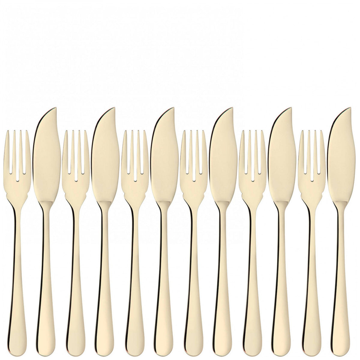 Settimocielo Champagne 12 Piece Fish Set