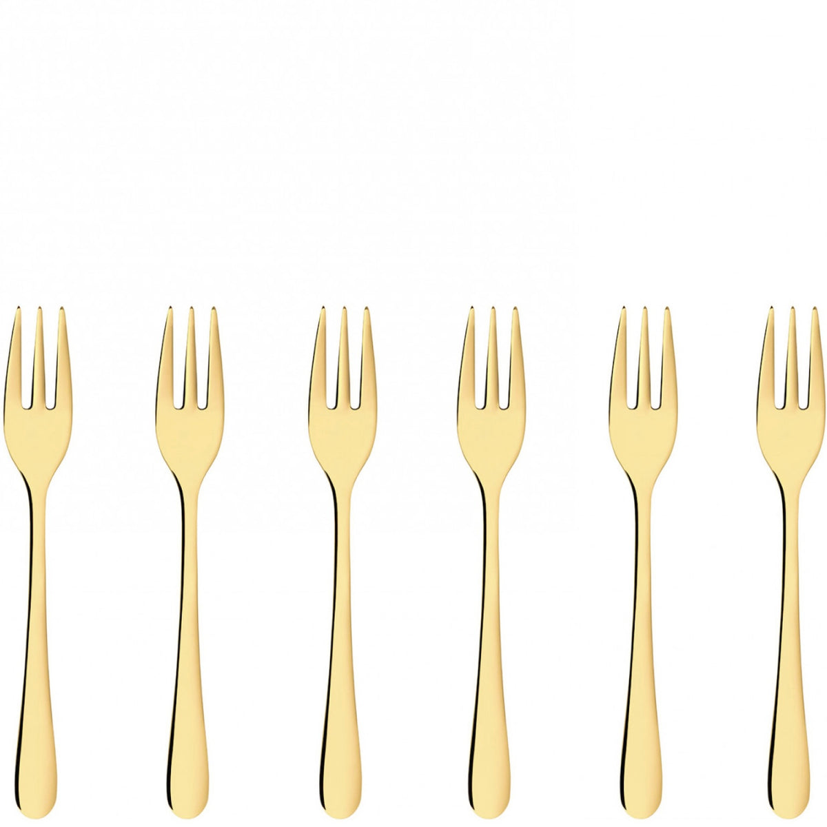 Settimocielo Gold Cake Fork Set