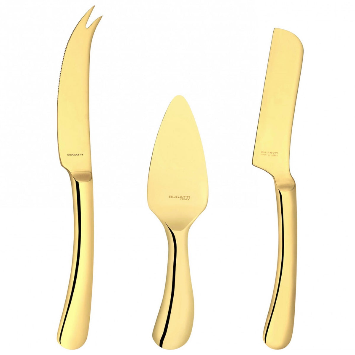 Settimocielo Gold 3 Piece Cheese Knife Set