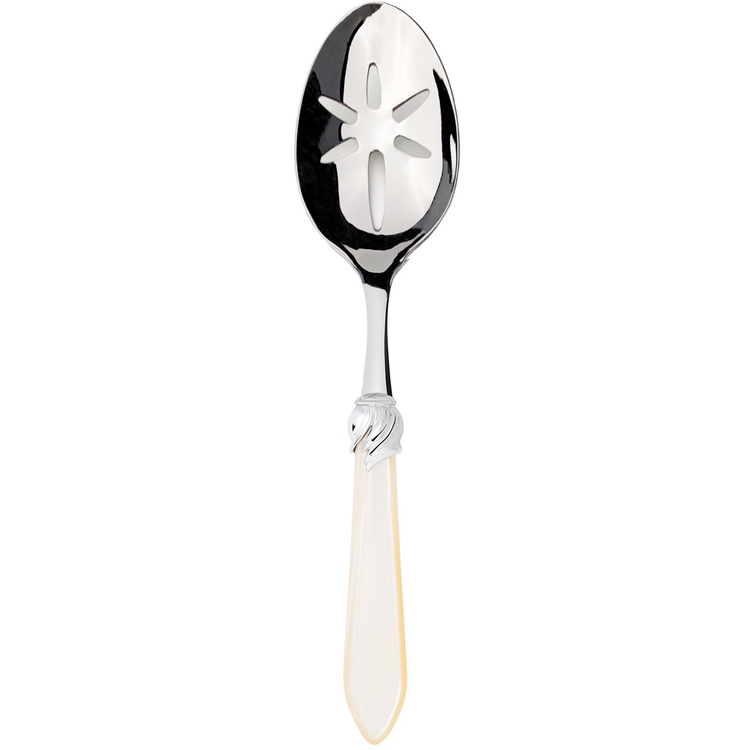 Falabella Brilliant Slotted Serving Spoon - Ivory