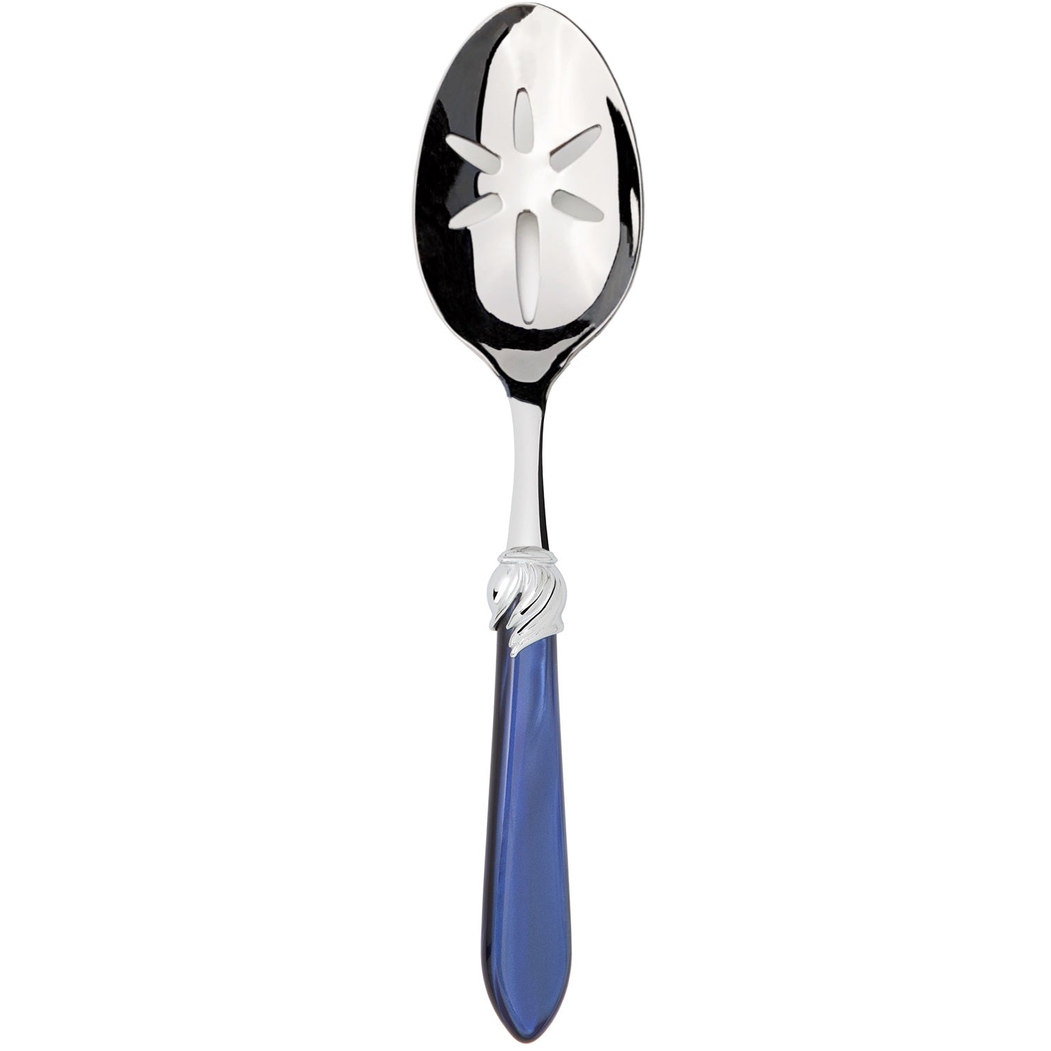 Falabella Brilliant Slotted Serving Spoon - royal blue