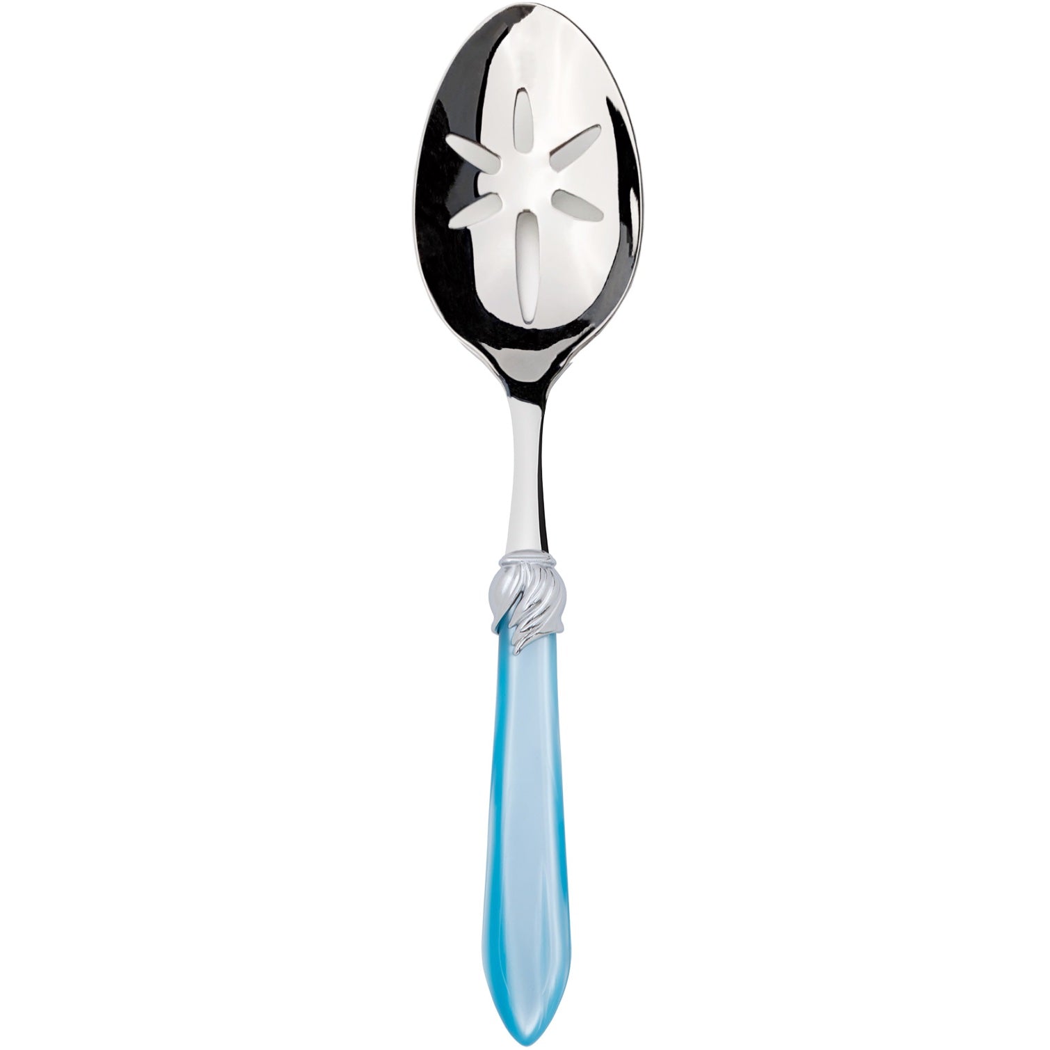 Falabella Brilliant Slotted Serving Spoon - Sky Blue