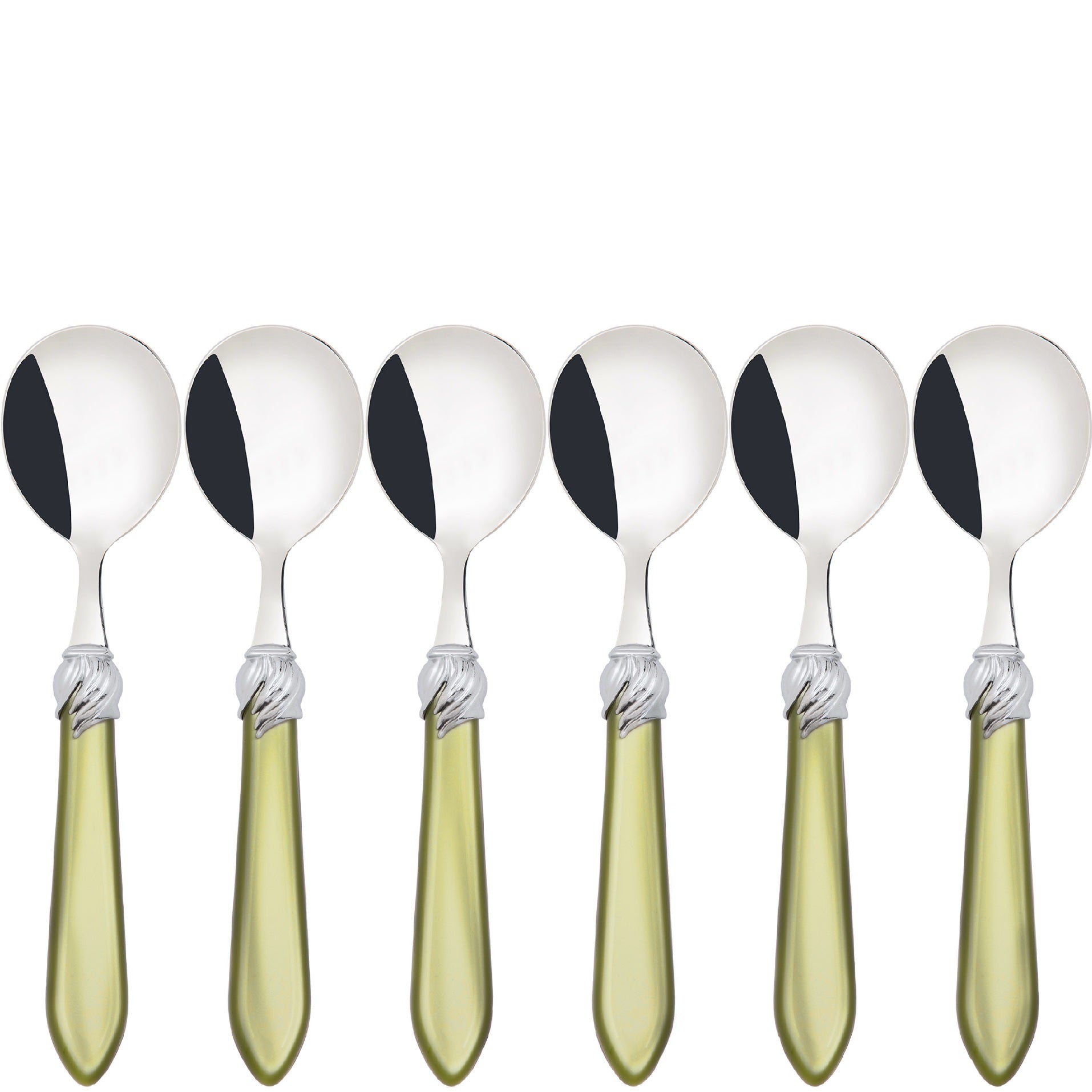 Falabella Brilliant Soup Spoons Set - Chartreuse Green