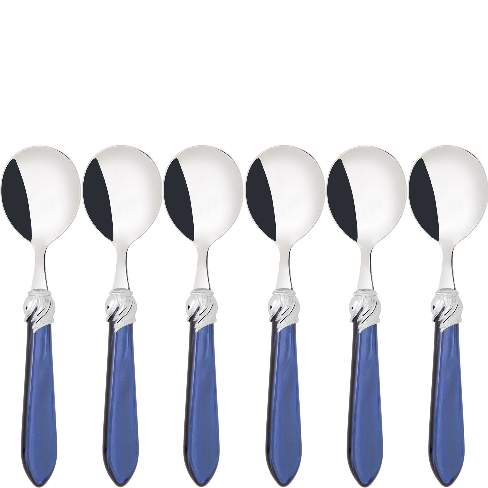 Falabella Brilliant Soup Spoons Set - Royal Blue