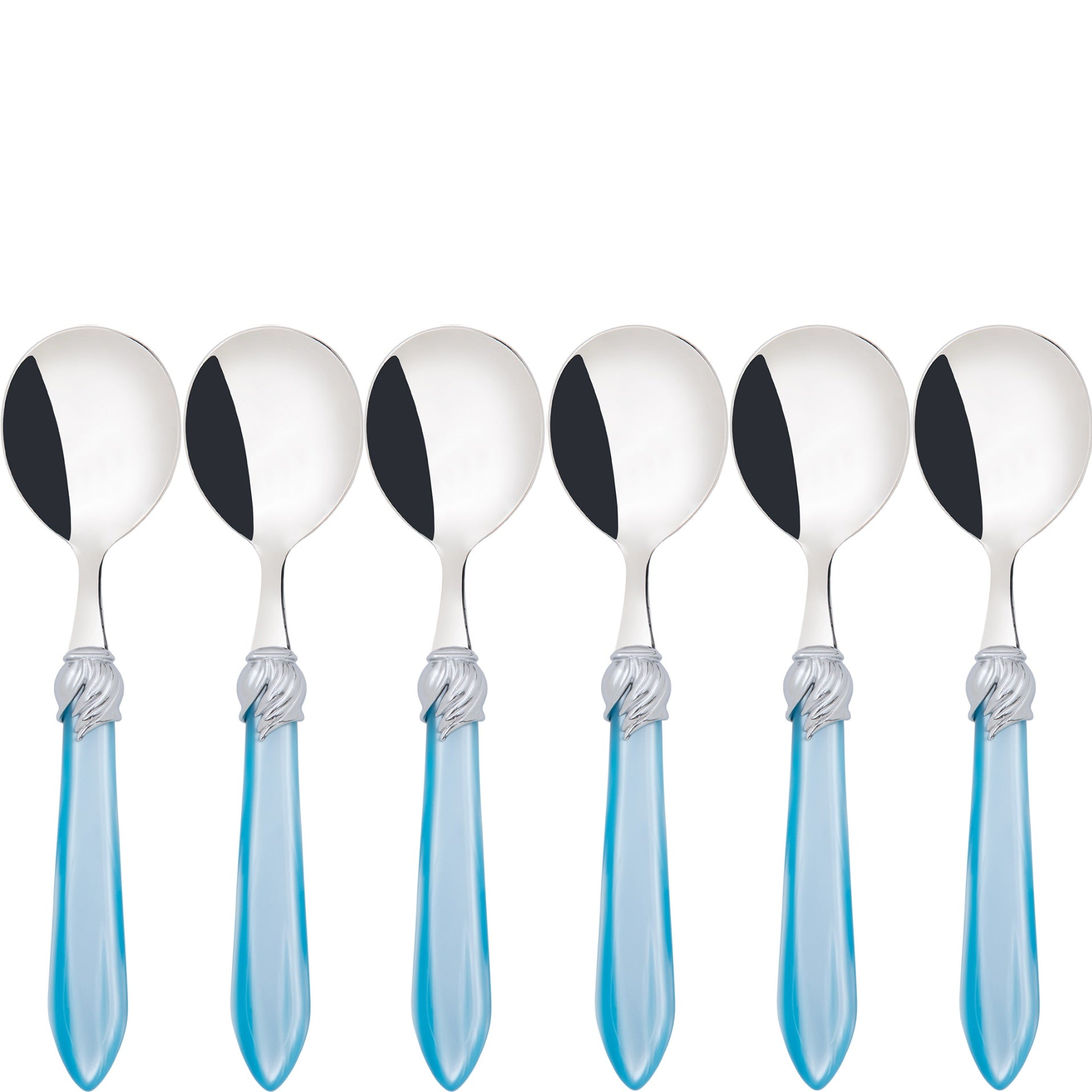 Falabella Brilliant Soup Spoons Set - Sky Blue