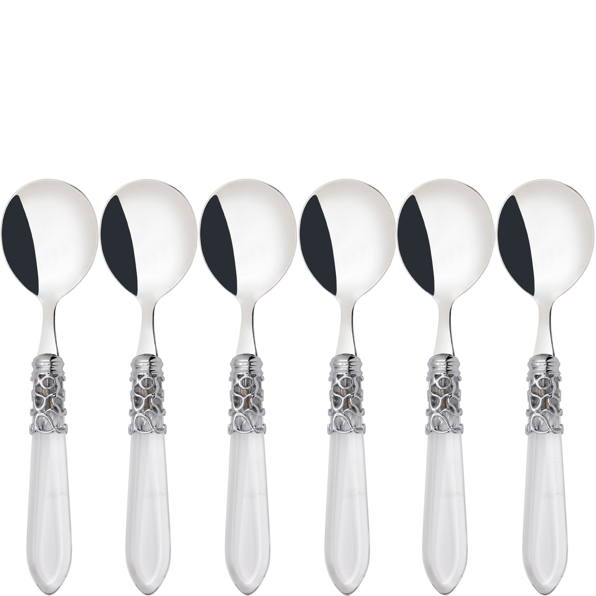 Melodia Brilliant Soup Spoons Set - Clear
