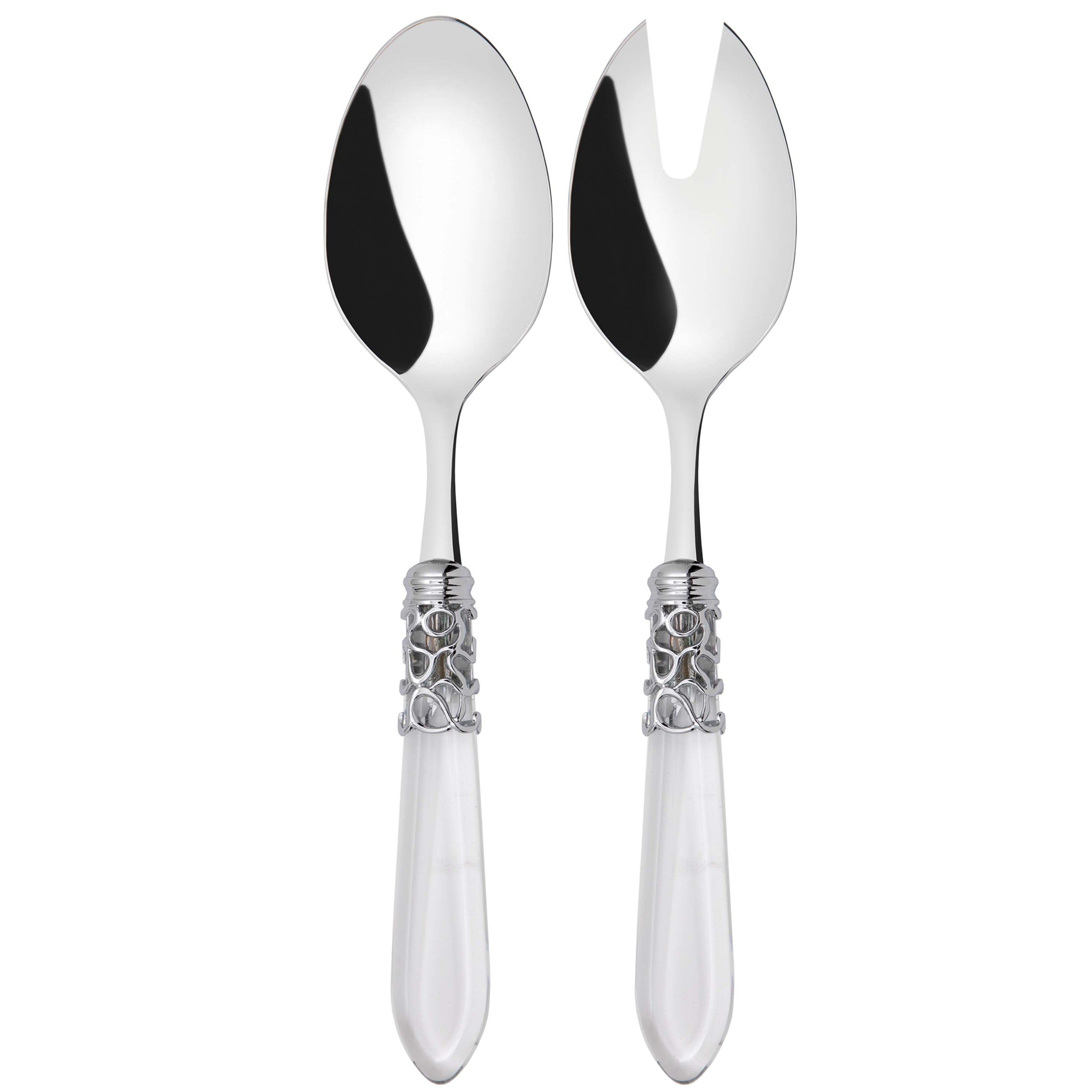Melodia Brilliant 2 Piece Salad Servers - Clear