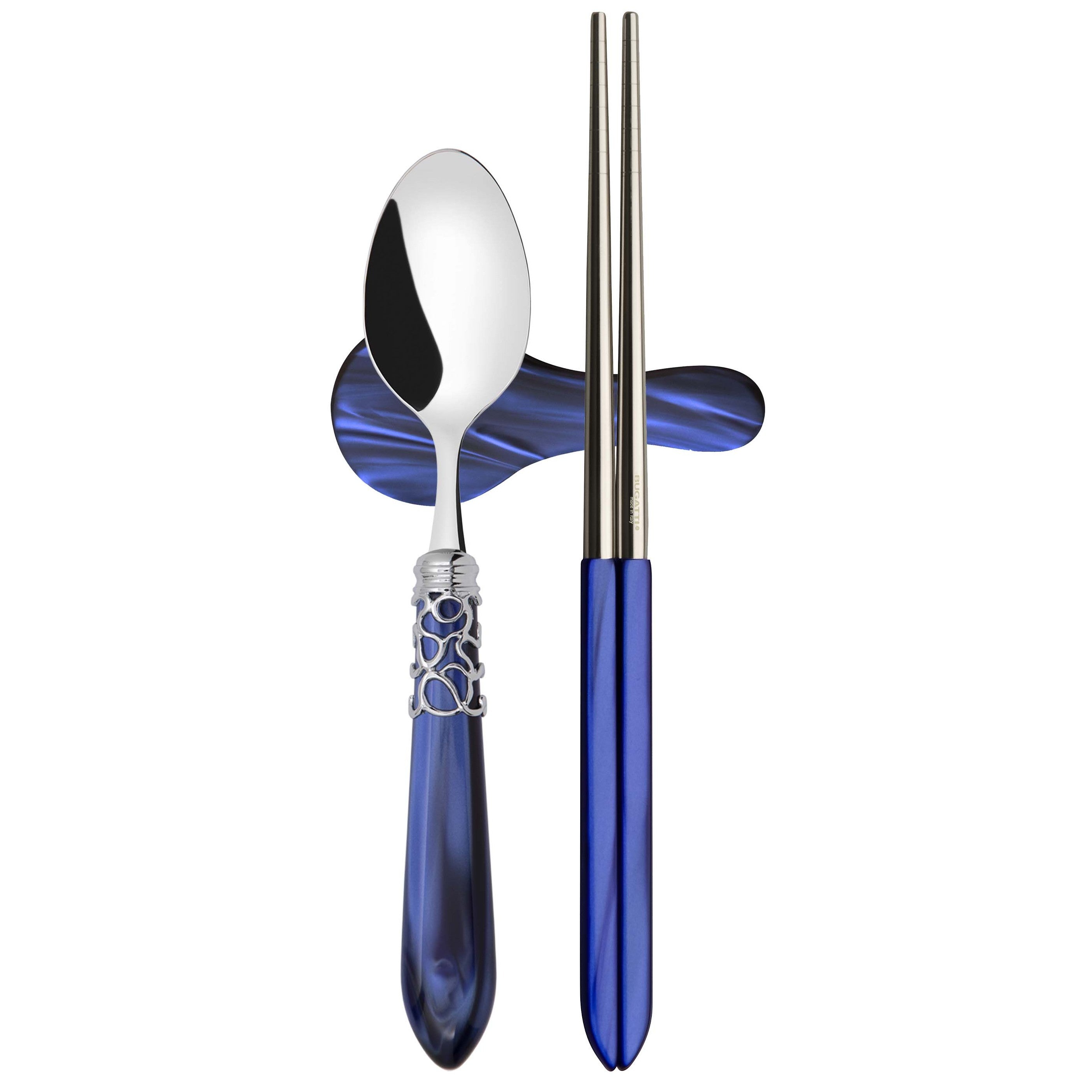 Melodia Brilliant Chopsticks set for 2 - Royal Blue-Casa Bugatti USA