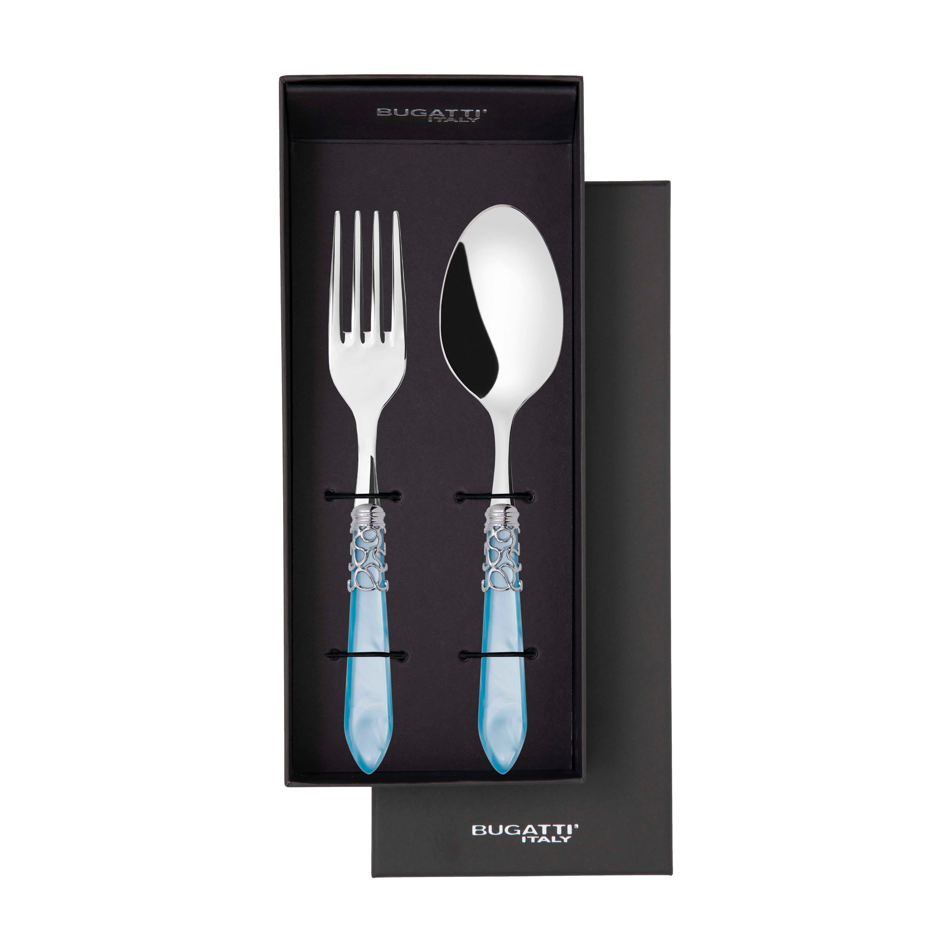 Melodia Brilliant 2 Piece Serving Set - Sky Blue