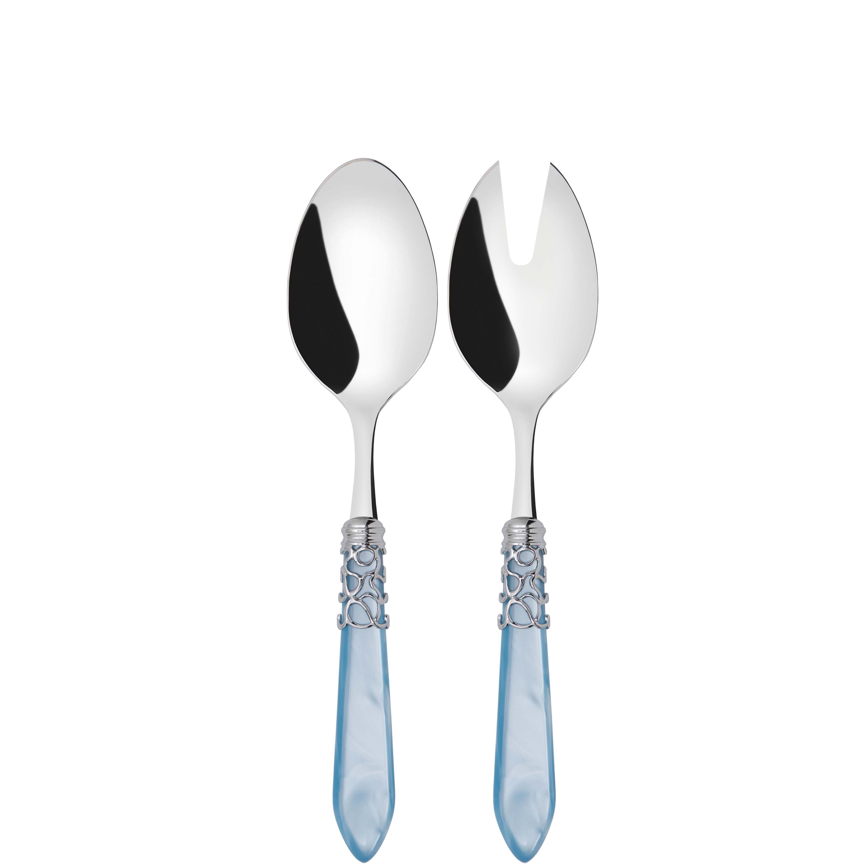 Melodia Brilliant 2 Piece Salad Servers - Sky Blue