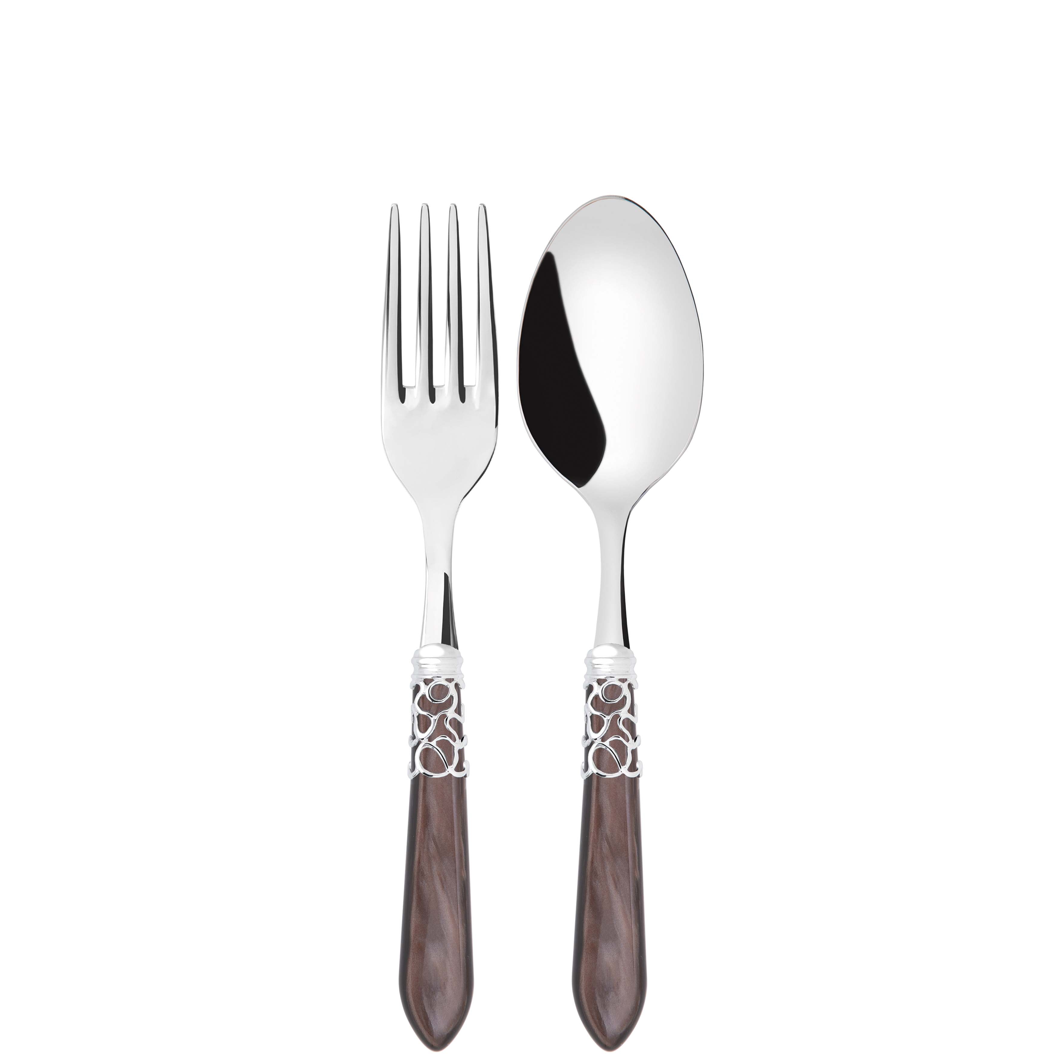 Melodia Brilliant 2 Piece Serving Set - Chocolate