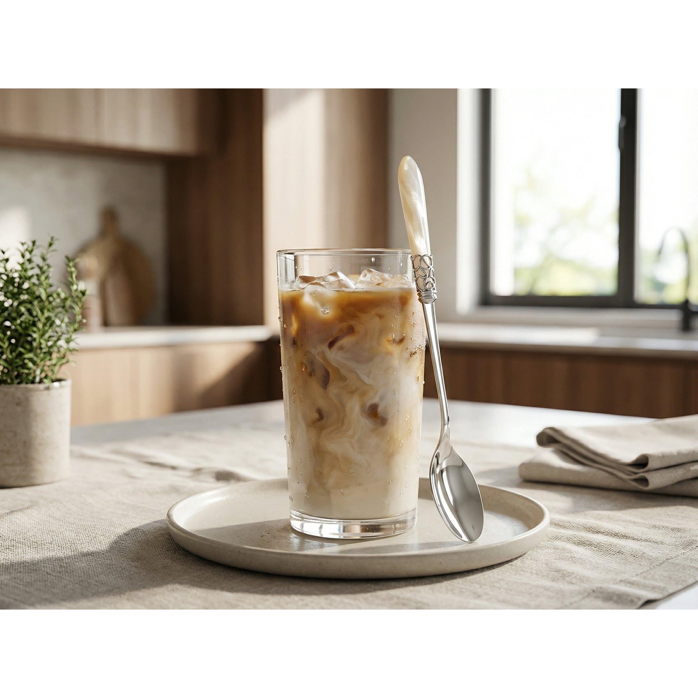 Melodia Brilliant Ice Tea / Cocktail Spoon Set - Ivory